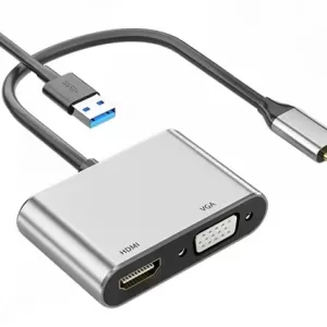 Adaptador Tipo C a VGA y HDMI